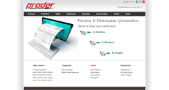 Desktop Screenshot of proder.com.tr
